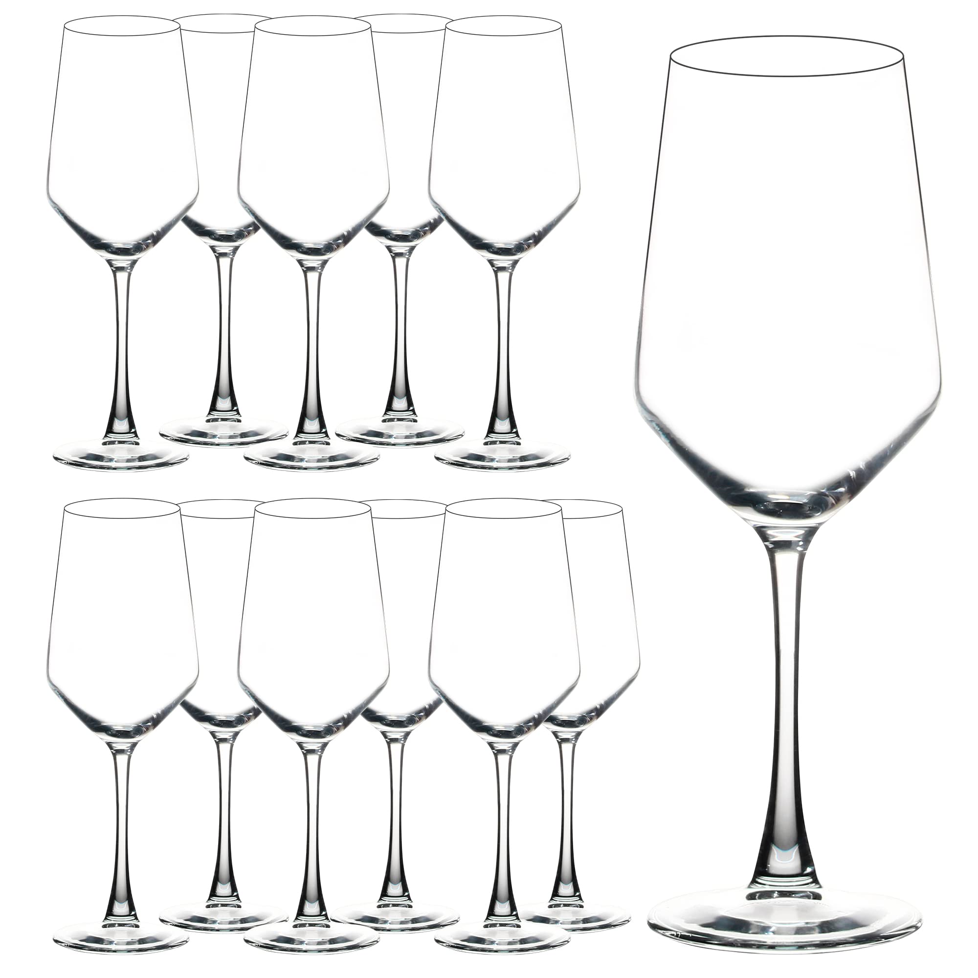 YANGNAY front view of 12-piece set showing clean presentation benefit