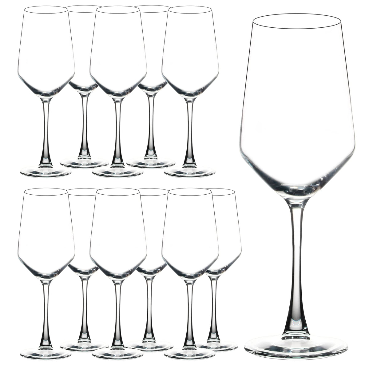 YANGNAY front view of 12-piece set showing clean presentation benefit