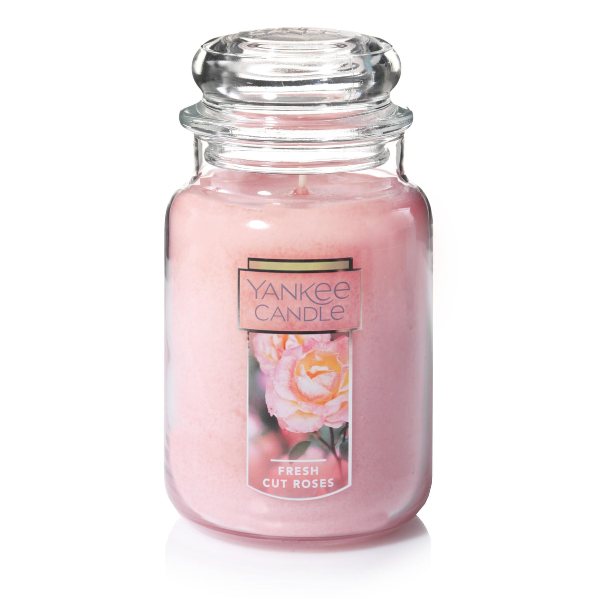 Yankee Candle front packaging showing pink large jar and premium look