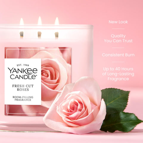 Yankee Candle decorative metal lid detail protecting wax and preserving scent between uses