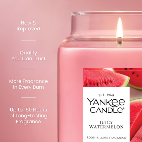 Yankee Candle melt pool close-up illustrating even burn and steady fragrance