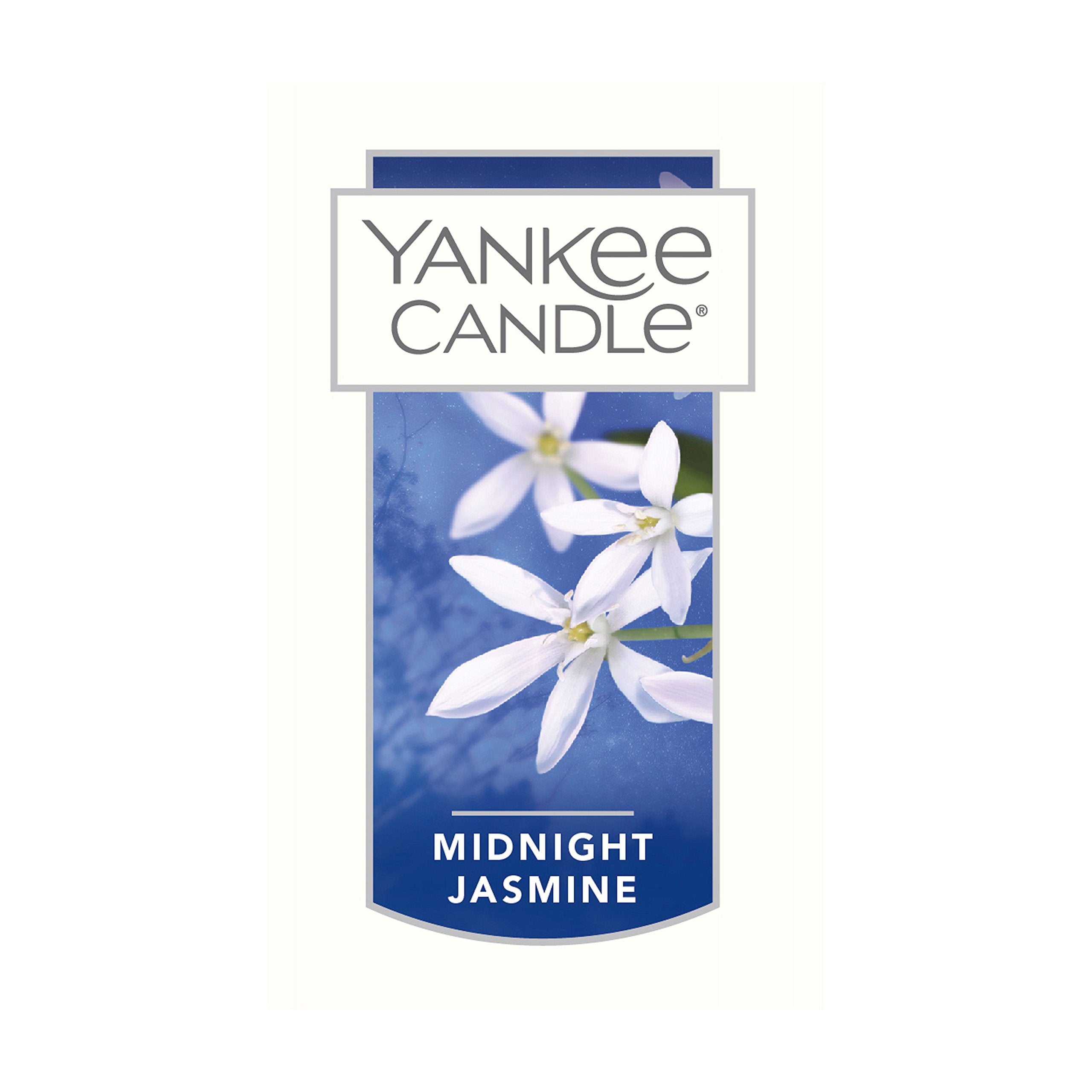 Yankee Candle Midnight Jasmine close-up of wax and natural wick ensuring an even burn