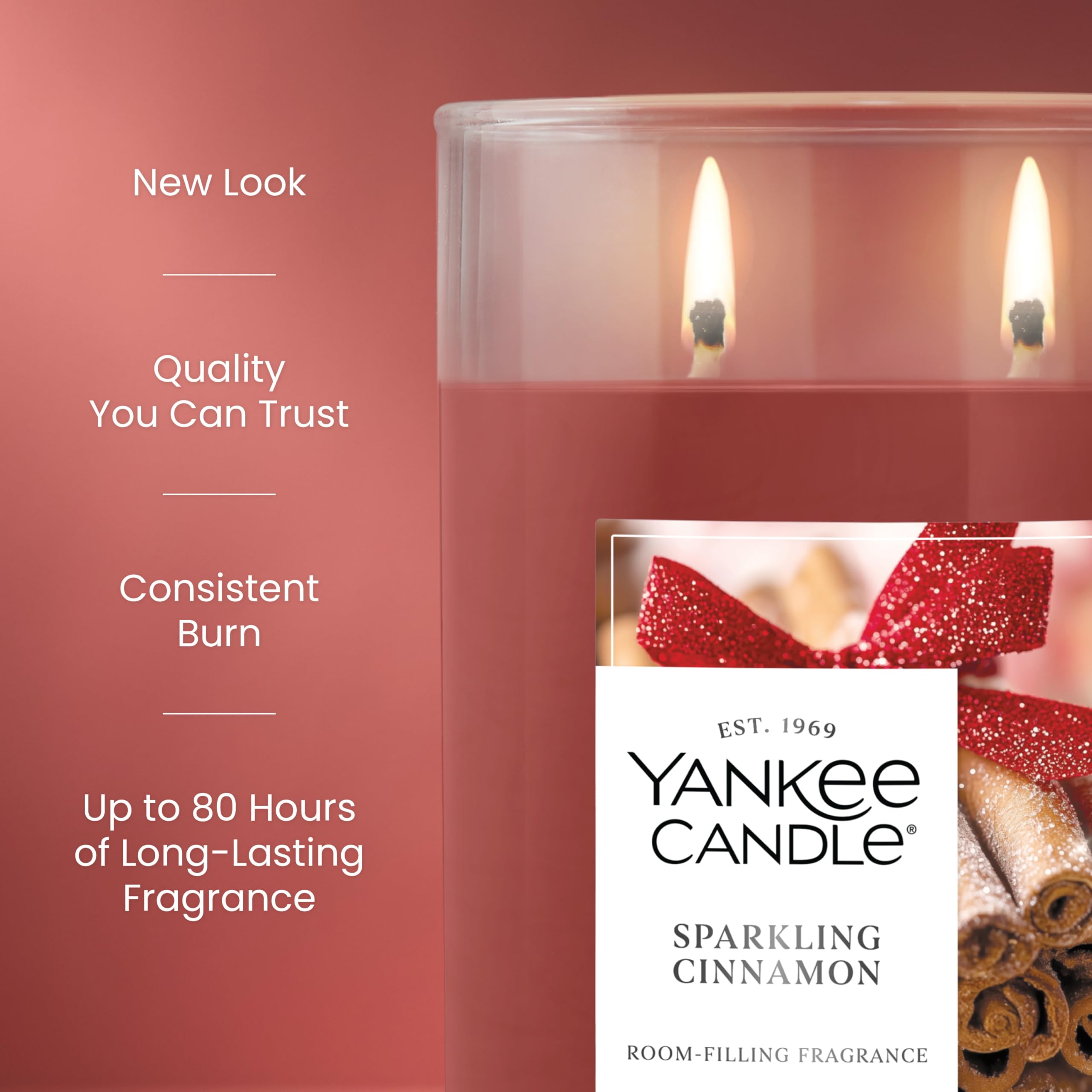 Yankee Candle dual cotton wicks close-up for consistent burn and even scent release