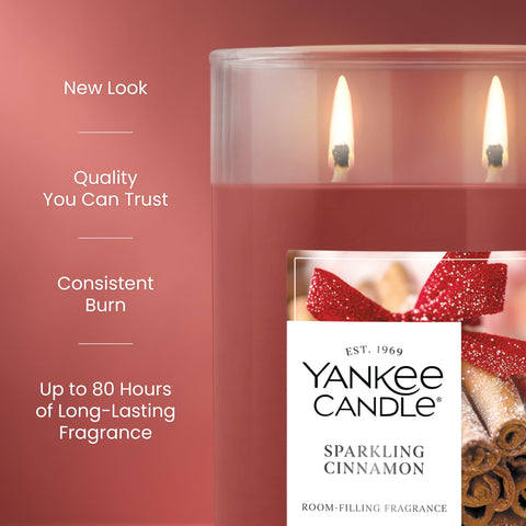 Yankee Candle dual cotton wicks close-up for consistent burn and even scent release