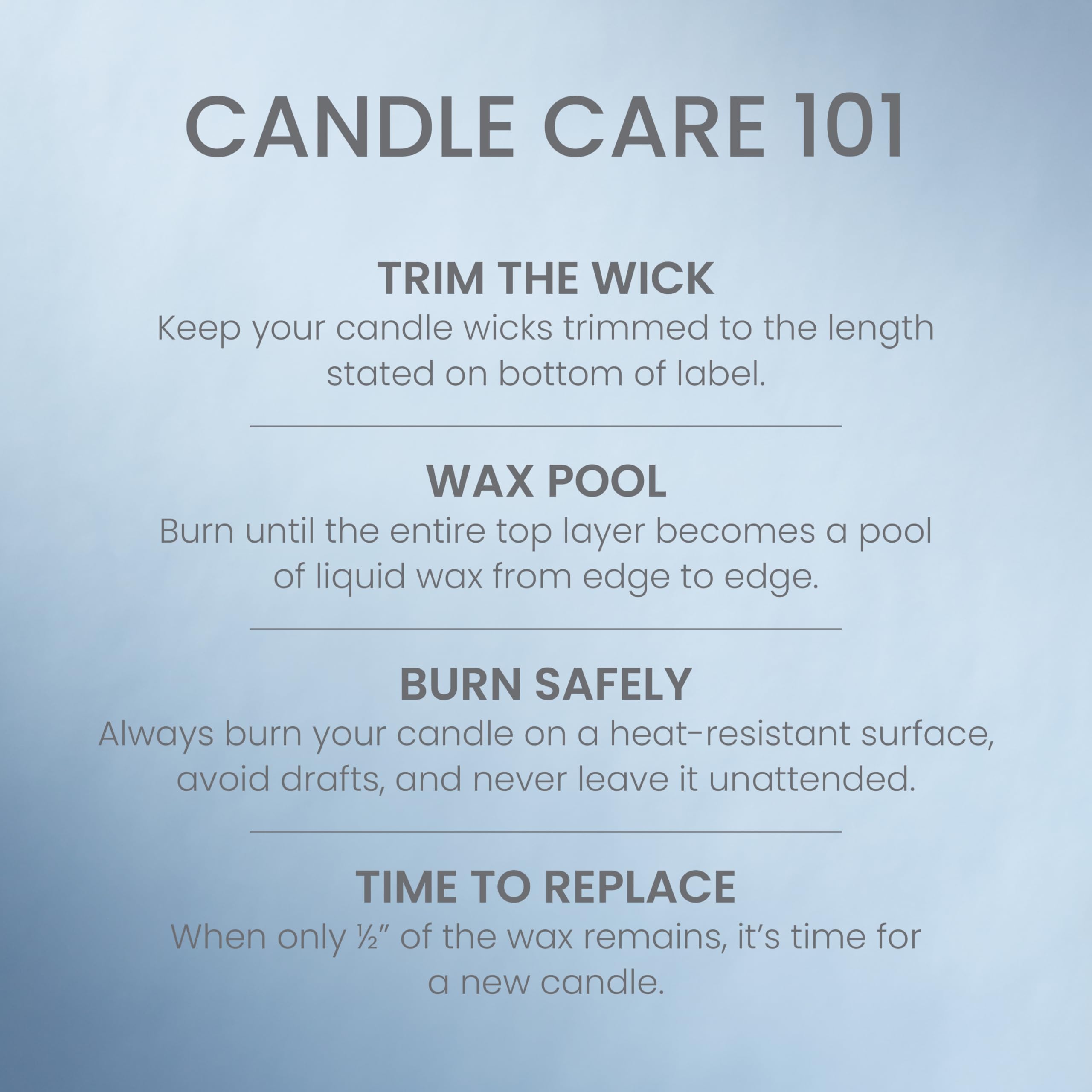 Yankee Candle label detail showing scent notes and premium quality assurance