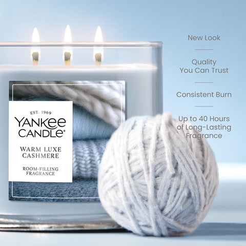 Yankee Candle decorative metal lid closed protecting wax and enhancing presentation