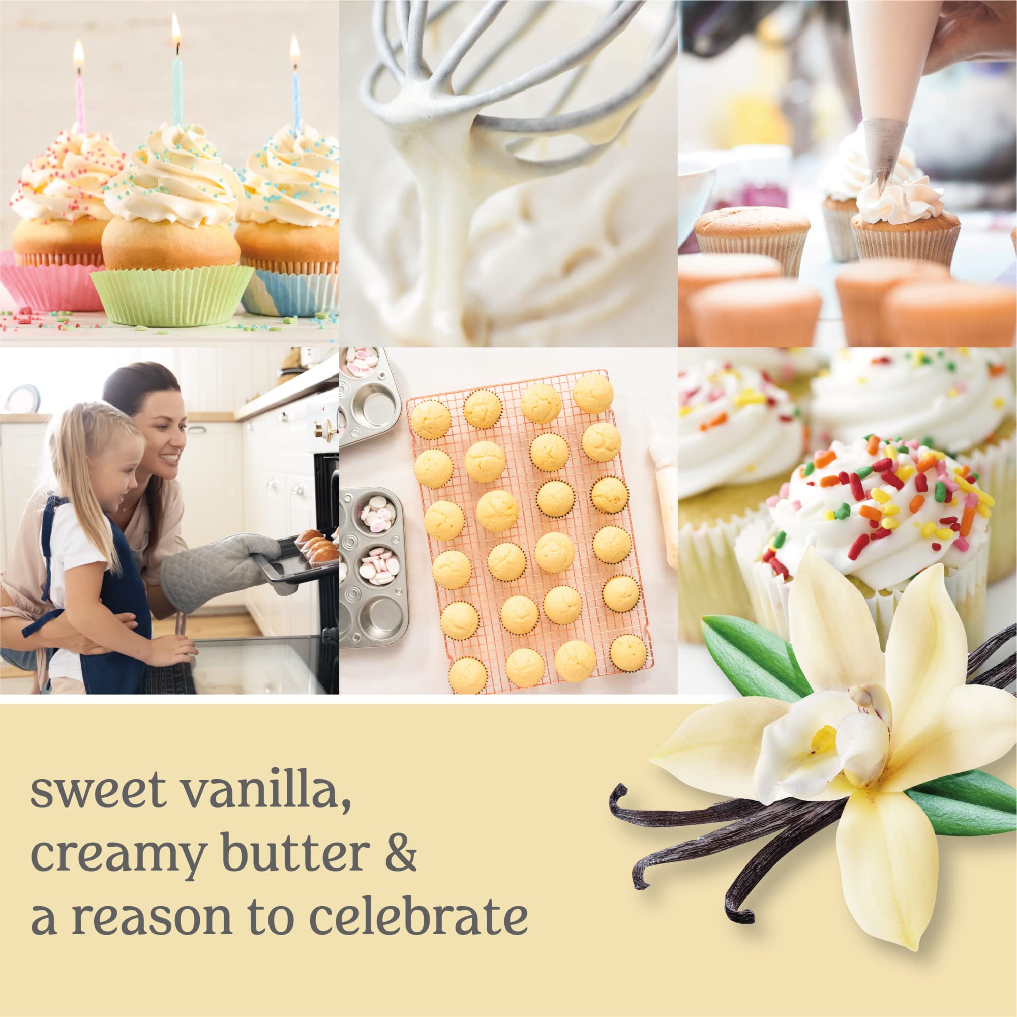 Yankee Candle Vanilla Cupcake dual-wick detail highlighting even burn and stronger scent