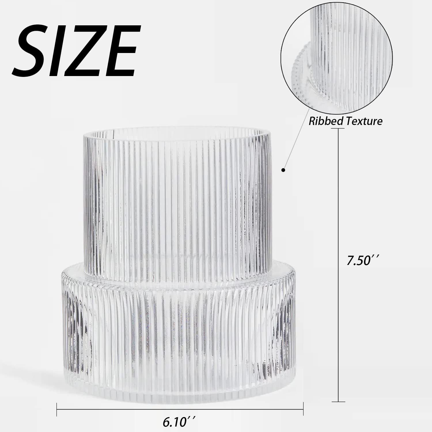 yanwe1 vase filled with water and stems demonstrating leak-proof use and stability benefit