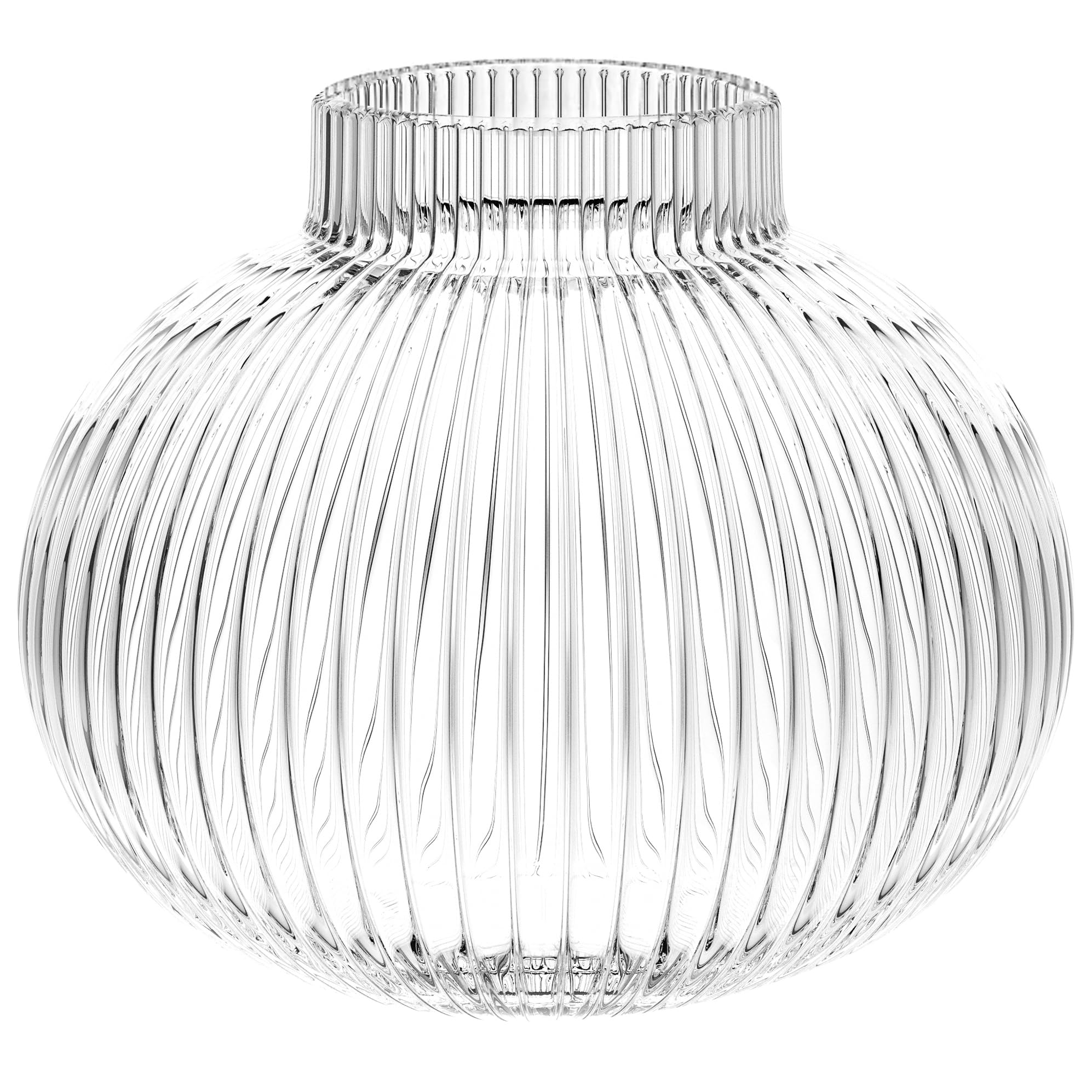 YANWE1 front view of round vase showing clean silhouette and elegance