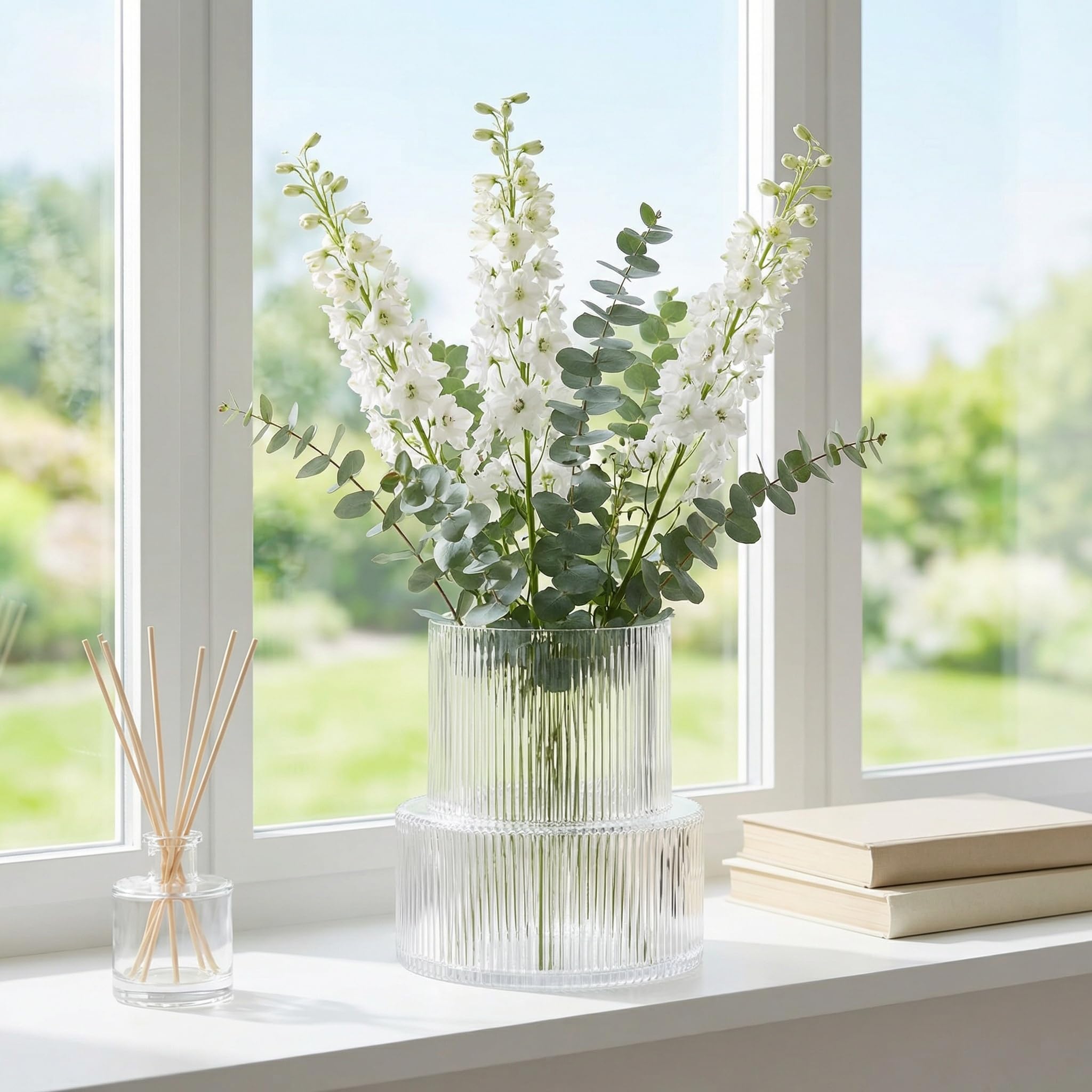 yanwe1 vase on mantle with simple decor illustrating modern styling benefit