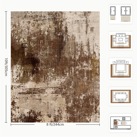 Yarooge care label for machine washable rug demonstrating simple deep-clean convenience