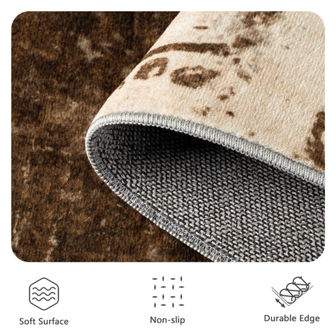 Yarooge rug styled in living room delivering visual warmth and cohesive decor benefit