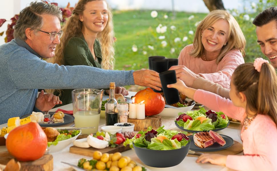 Yarrggu outdoor picnic layout demonstrating portability and dishwasher-safe practicality