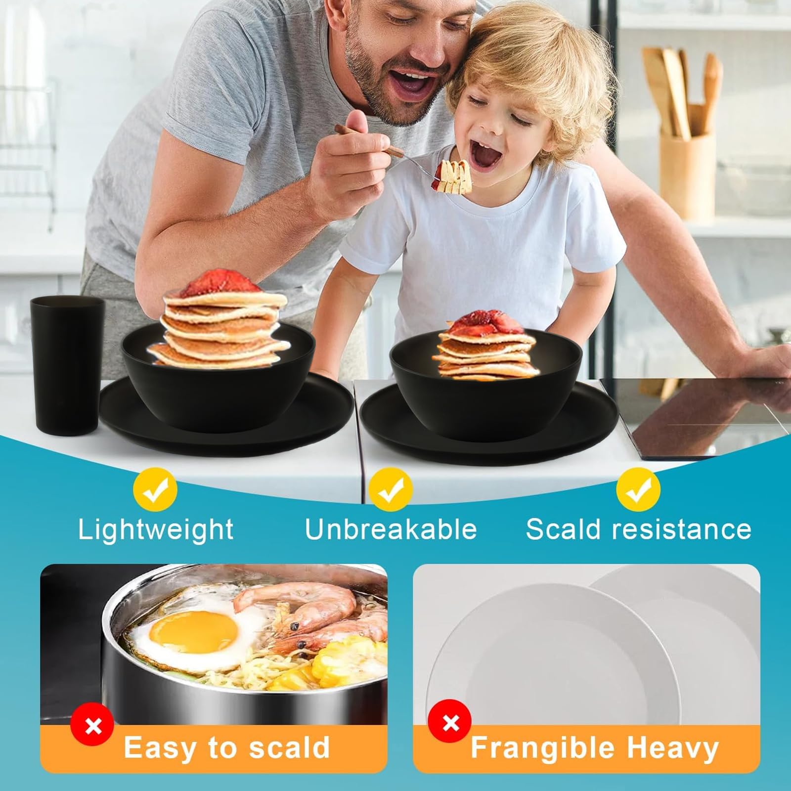 Yarrggu plate setting with bonus cutlery showing coordinated modern table presentation