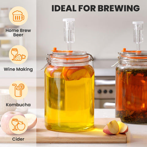 YARWELL wide mouth jar packed with cabbage, enables hand-packing without struggle