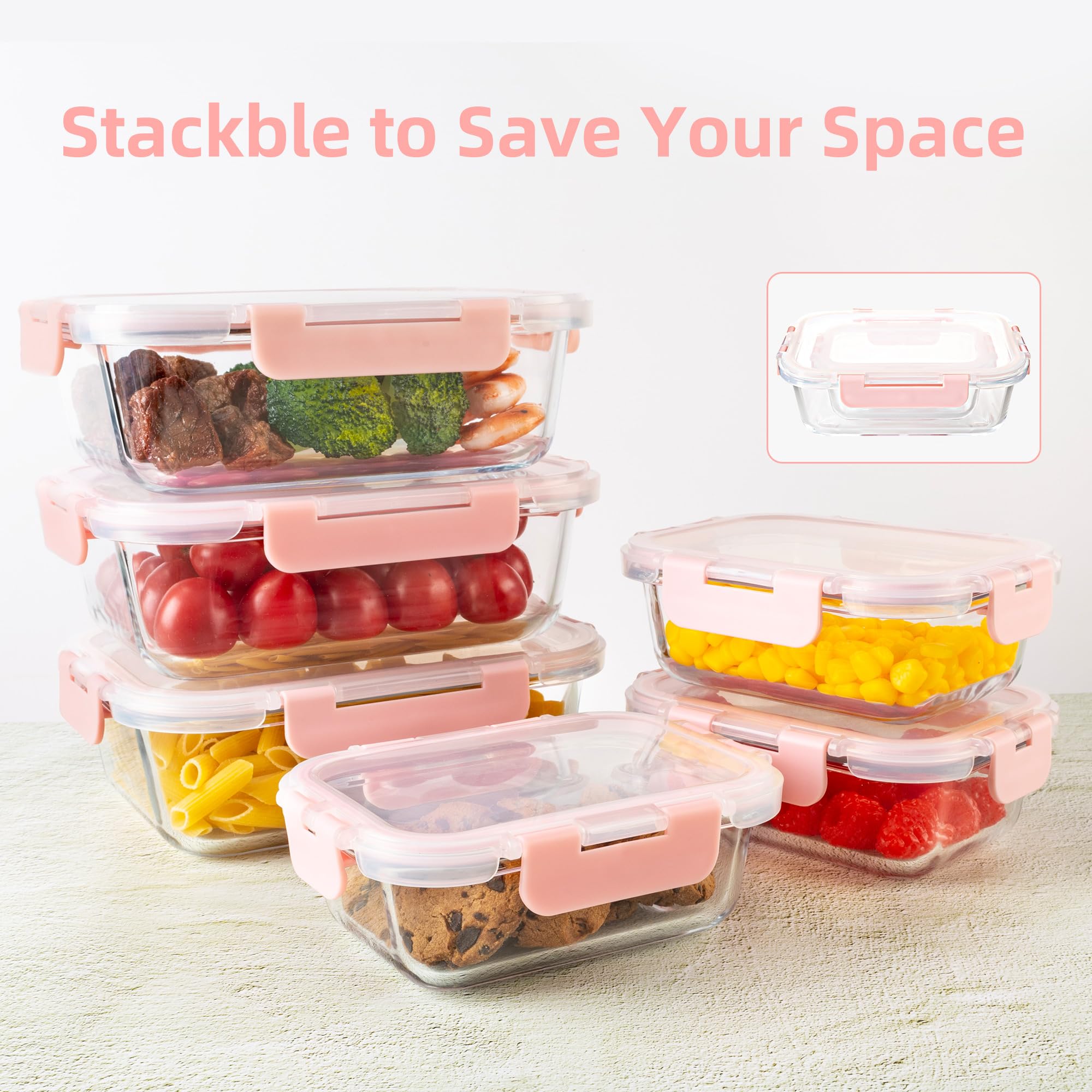 YARYOUNG containers filled with prepared meals showing meal-prep convenience