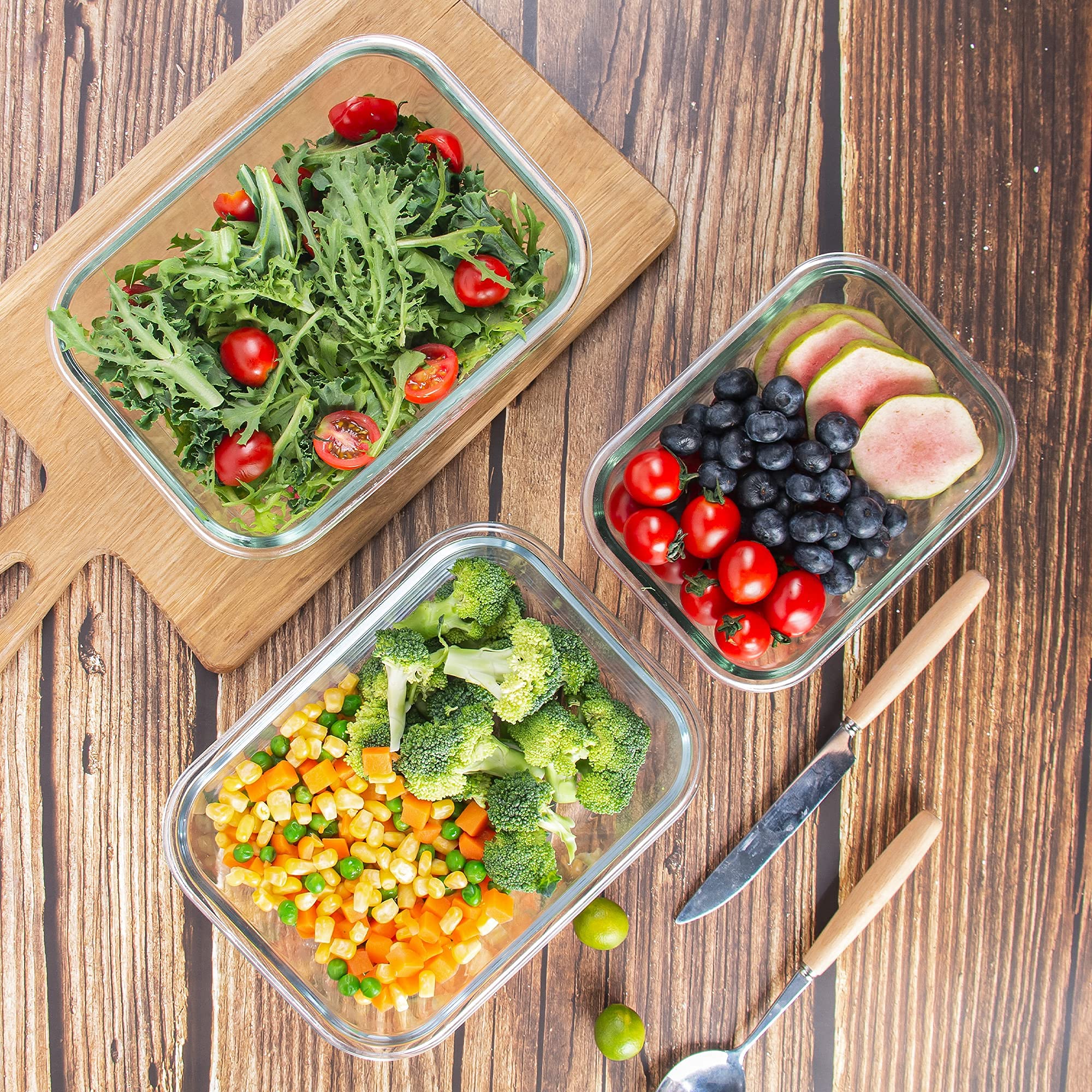 YARYOUNG stacked containers on kitchen counter showing space-saving storage benefit