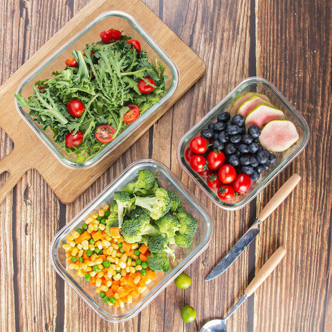 YARYOUNG stacked containers on kitchen counter showing space-saving storage benefit