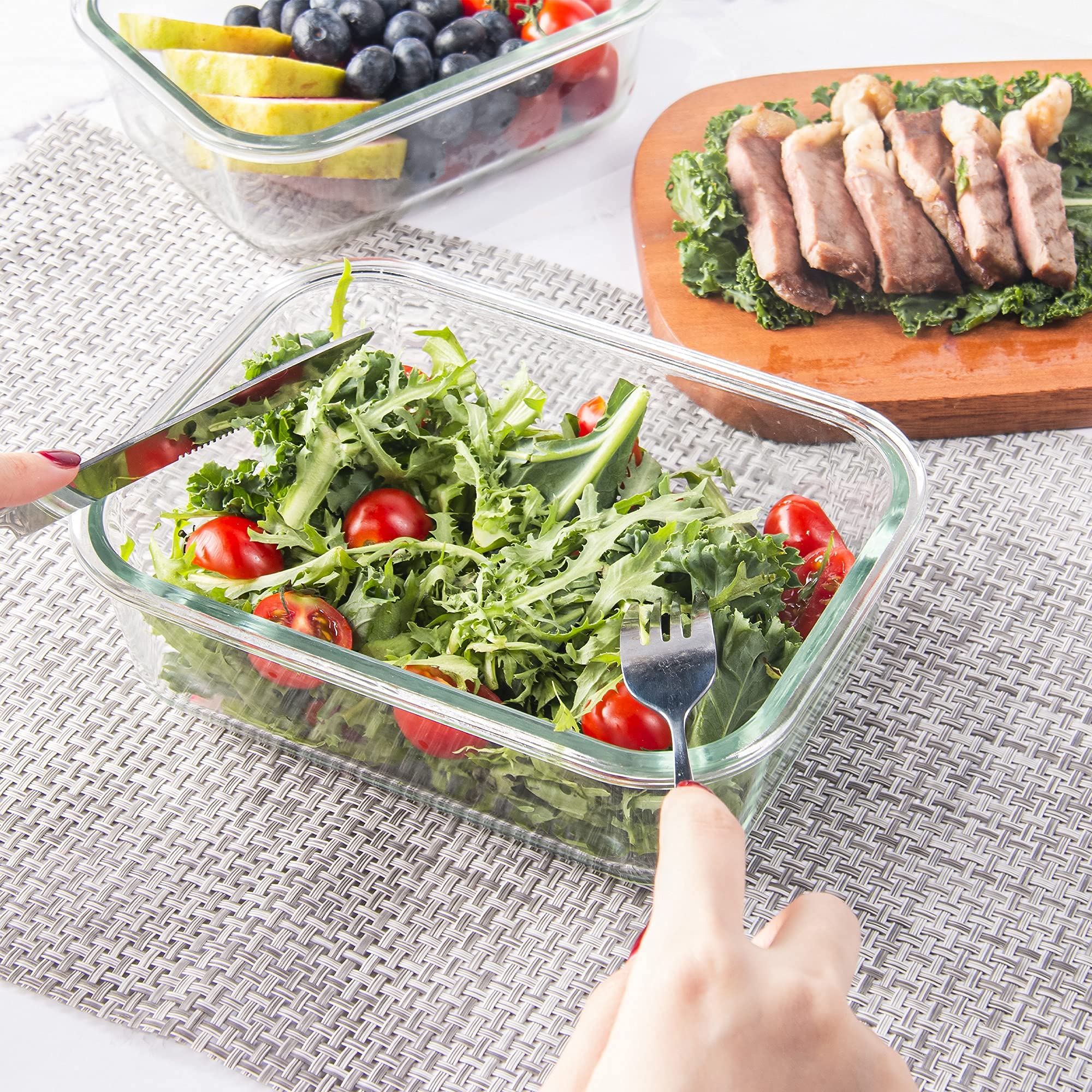 YARYOUNG two containers side-by-side with ingredients showing portion versatility