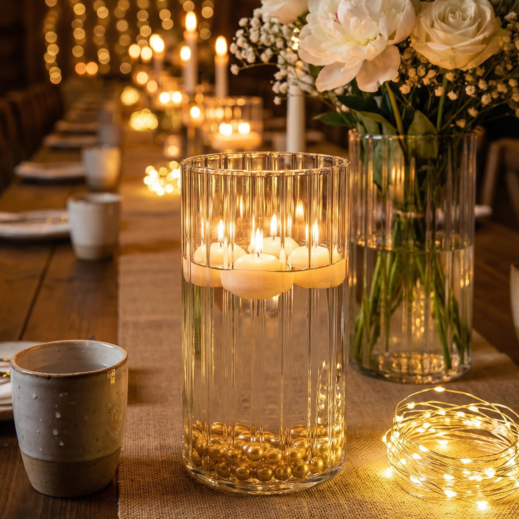 yasali floating candle demonstration delivering soft table illumination