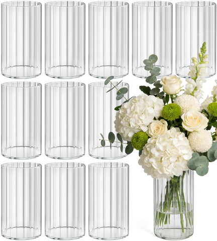 yasali front view set showing 12 vases and cohesive centerpiece results