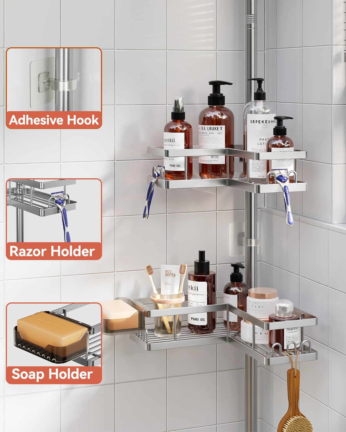 YASONIC corner caddy used in kitchen and RV showing multi-room versatile storage benefit