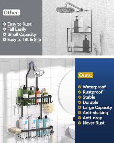 YASONIC lifestyle shot in modern bathroom showing elevated neat, stylish organization