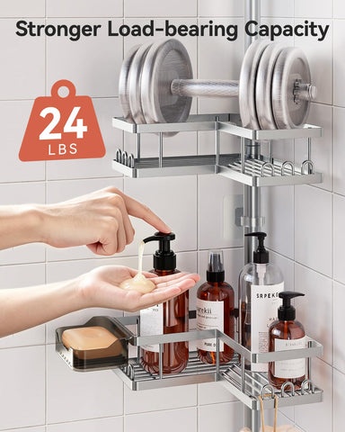YASONIC lifestyle photo in shower with bottles showing convenient everyday reachability