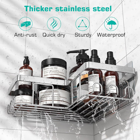YASONIC shelf loaded with shampoo bottles demonstrating strong capacity