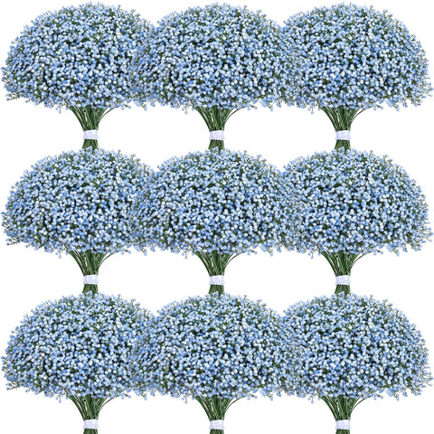 Yastouay front packaging showing 30 blue baby’s breath stems and convenience