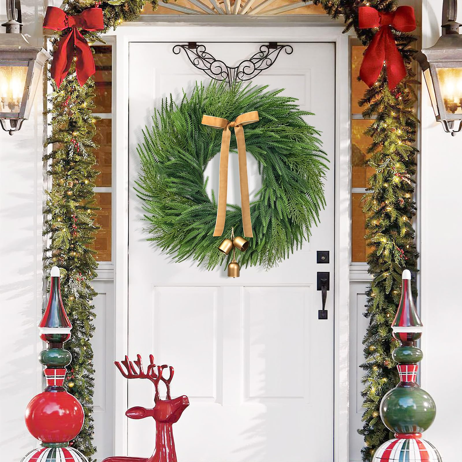 Yastouay gold bell and bow detail adding elegant vintage charm