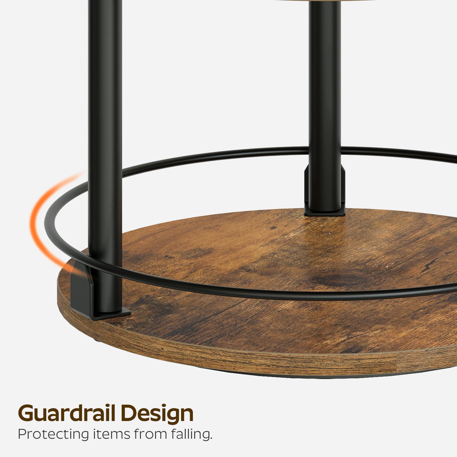 YATINEY rustic brown and black finish highlighting durable textured surface