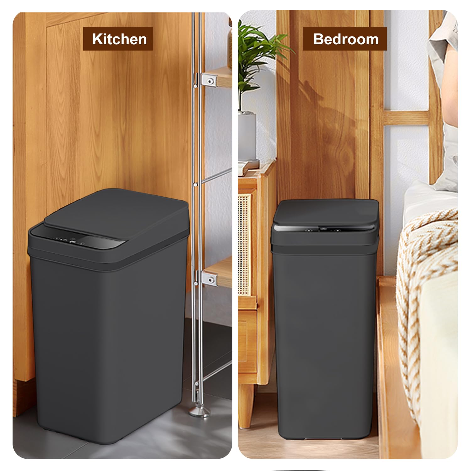 Yatmung placed in bathroom showing seamless fit and odor-control benefit