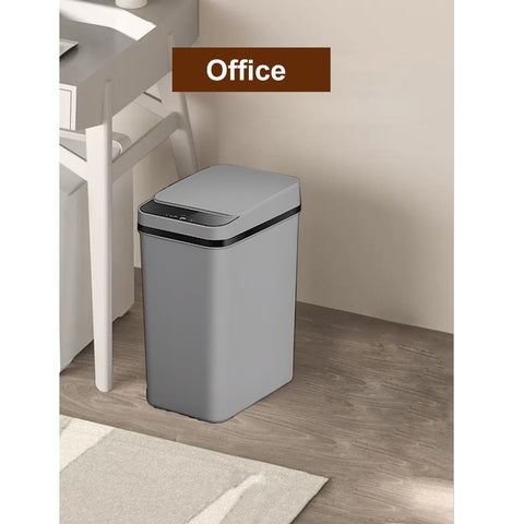 Yatmung placed in bathroom showing space-saving, odor-containment benefit