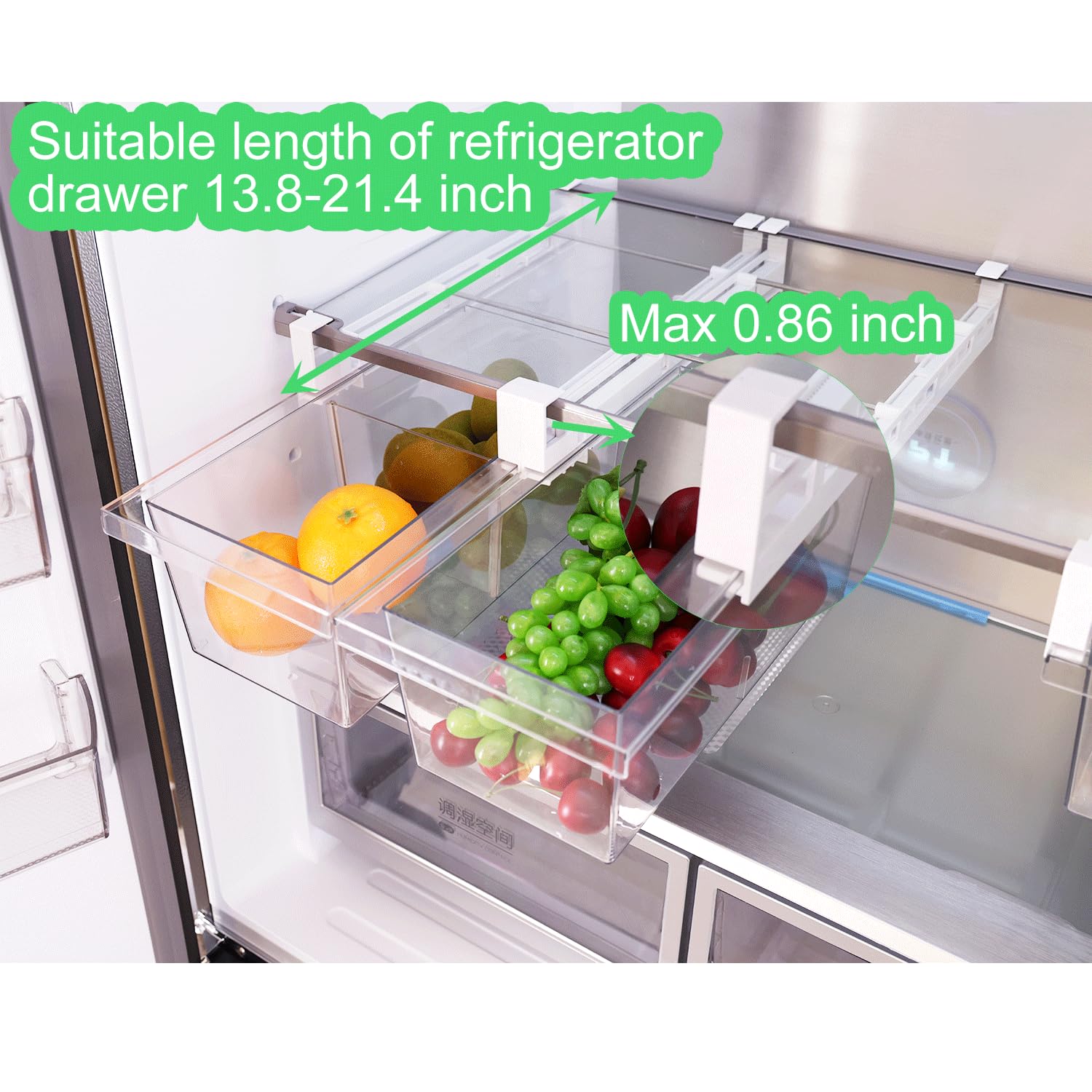 Yatmung transparent drawer filled with deli items for quick visibility