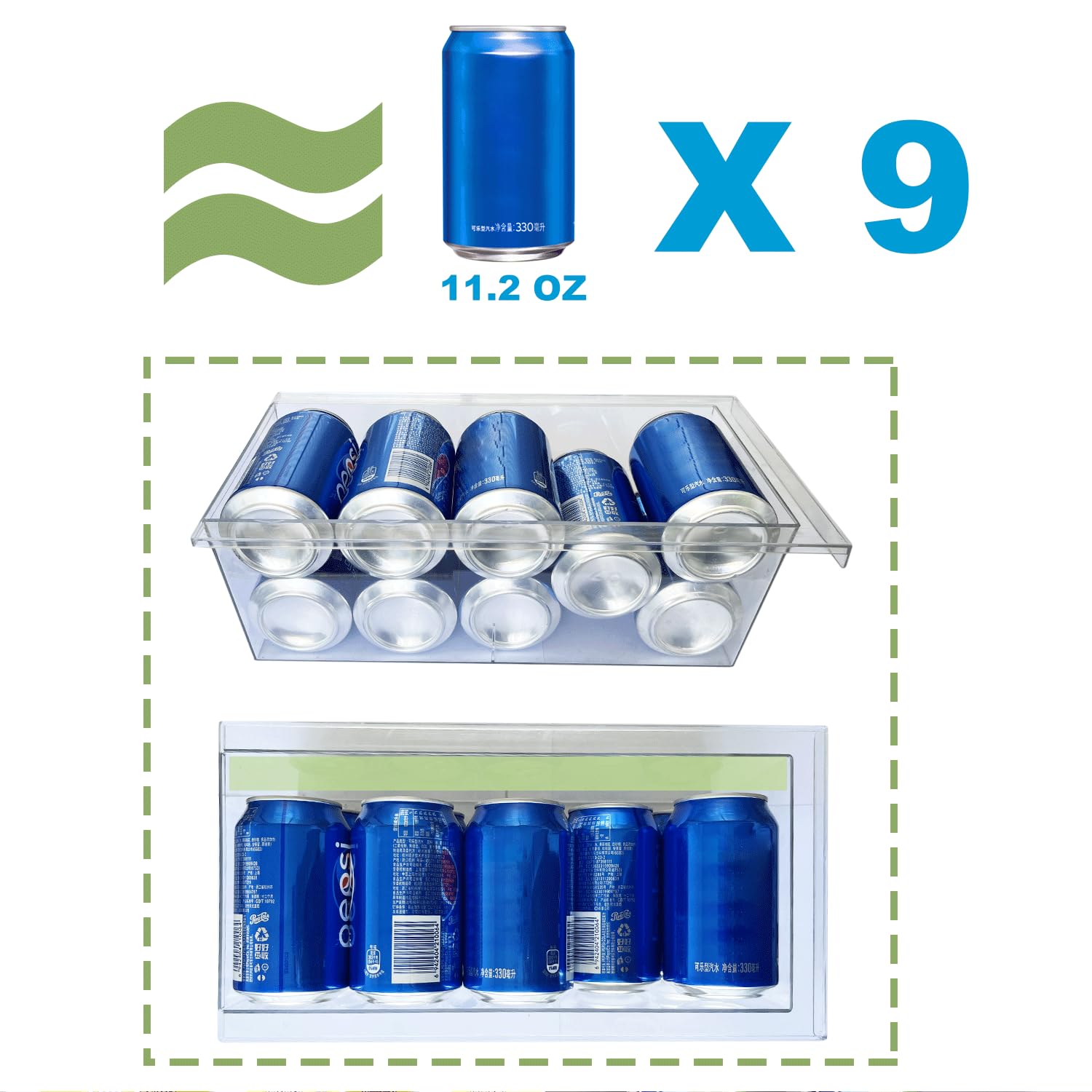 Yatmung drawer installed in a fridge illustrating pull-out convenience
