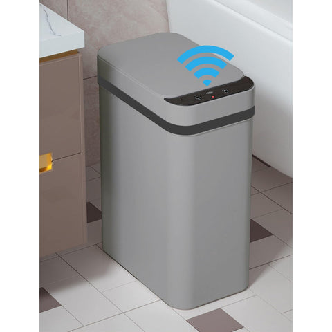 Yatmung front view showing sleek automatic lid and hygienic benefit