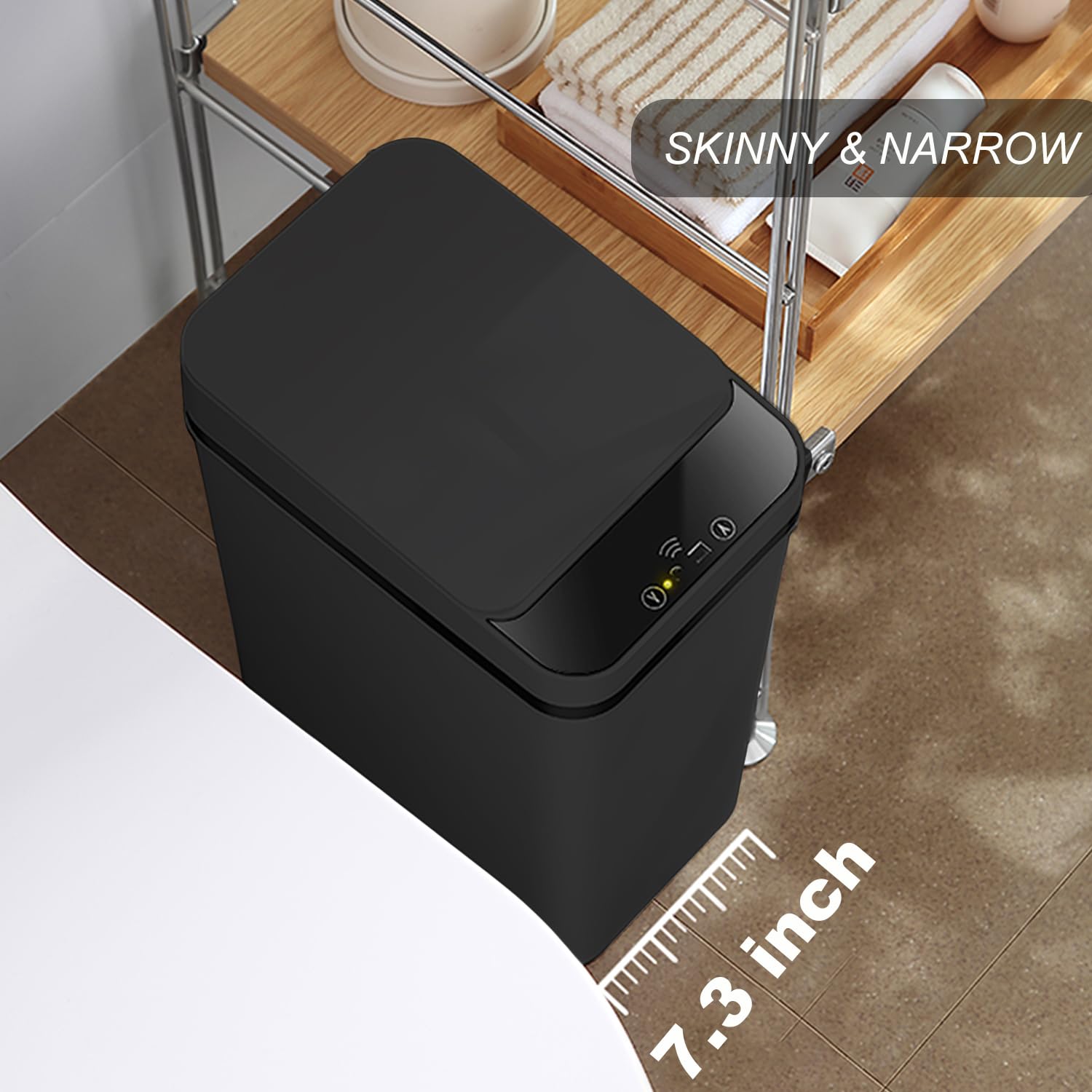 Yatmung lid opening from motion sensor demonstrating hands-free convenience