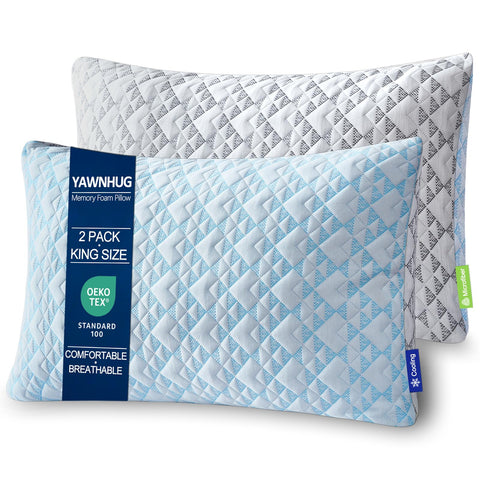 Yawnhug front packaging king set showing premium vacuum-sealed delivery and convenience
