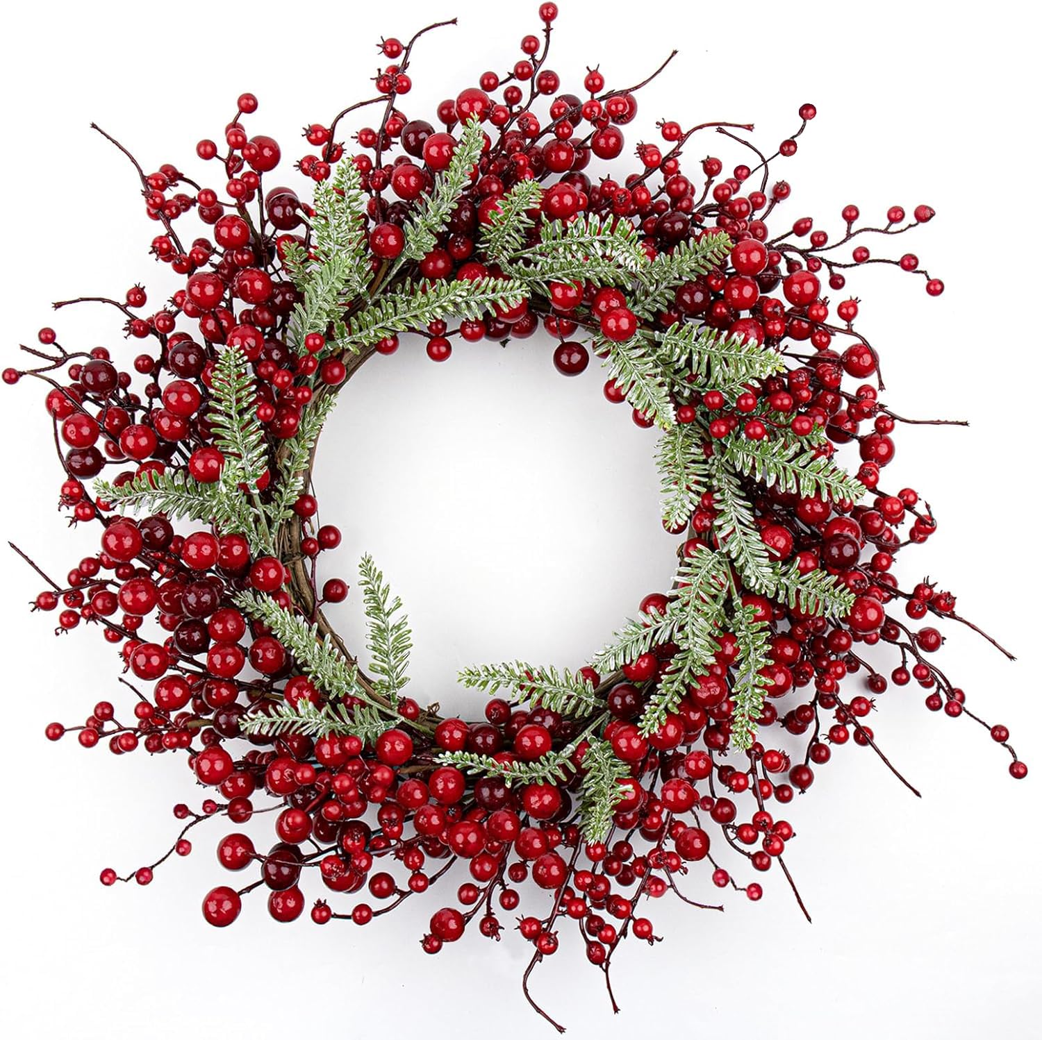 Yawwind front door wreath hanging, welcoming curb appeal