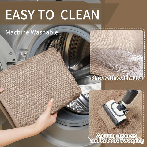 YDKGL close-up linen weave texture highlighting durable, soft surface