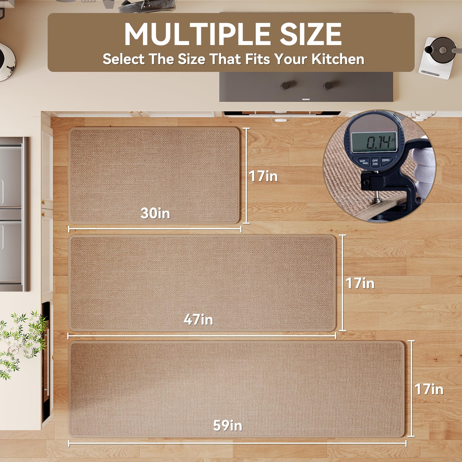 YDKGL lifestyle kitchen setting demonstrating floor protection benefit