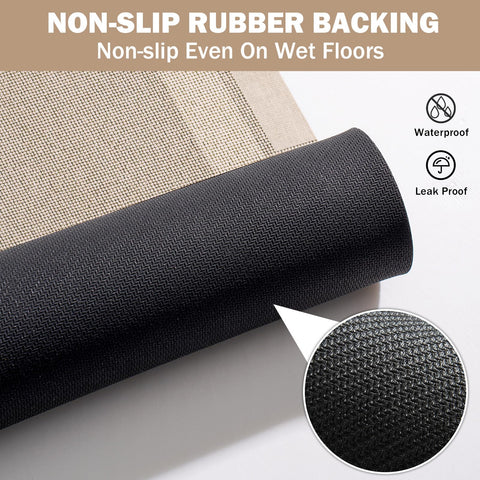 YDKGL mat under a closing door showing low 0.15-inch clearance, prevents jamming