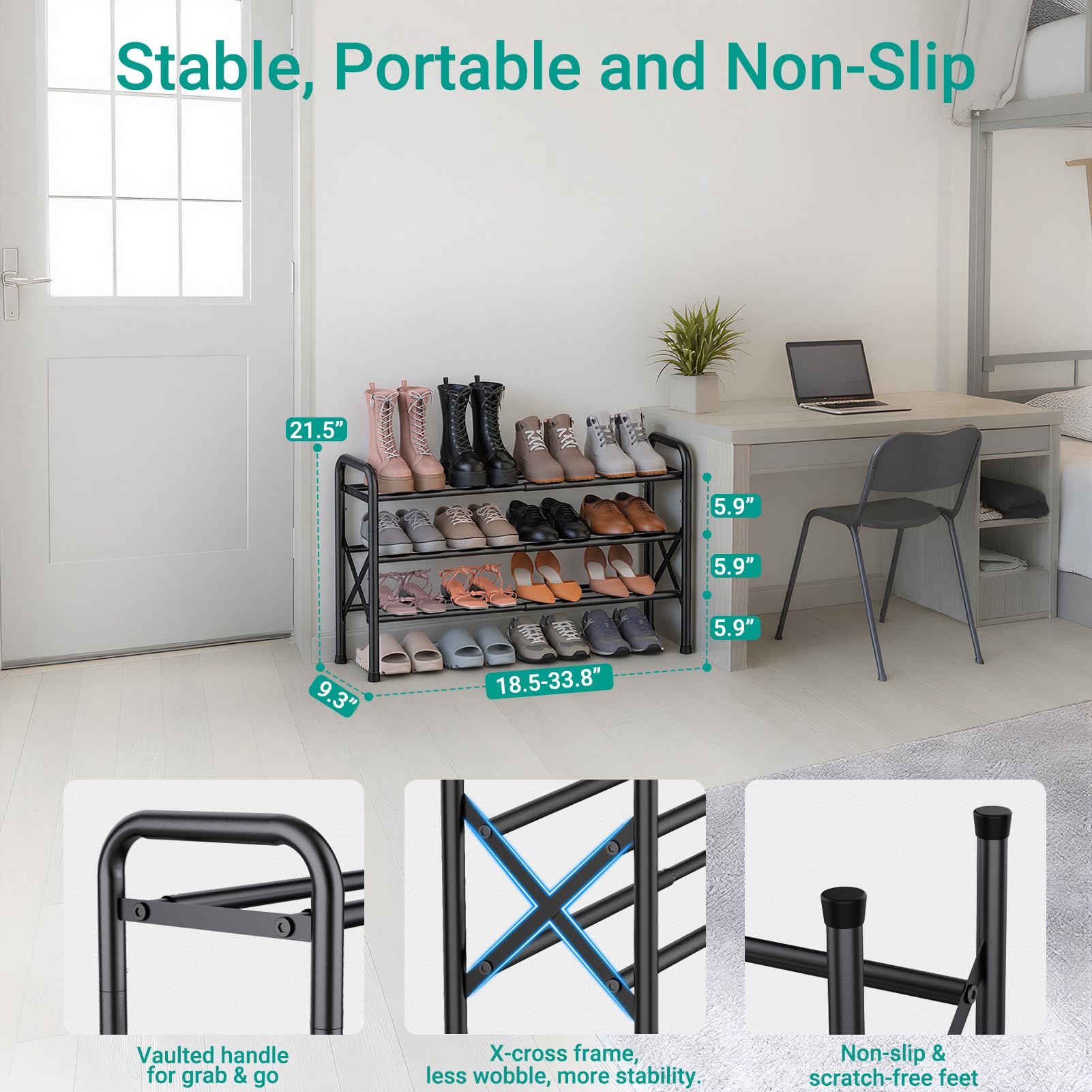 YEASHEIN installed in closet showing space-saving scale benefit
