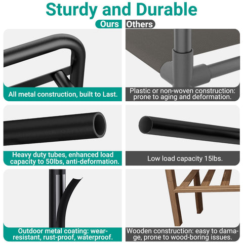 YEASHEIN arched top handle preventing shoe slip and easing transport benefit