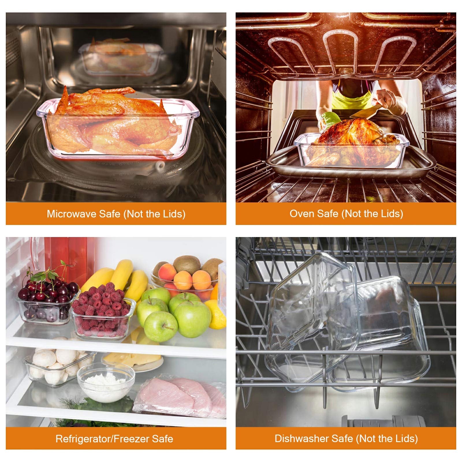 YEBODA borosilicate glass base close-up showing oven- and microwave-safe durability benefit
