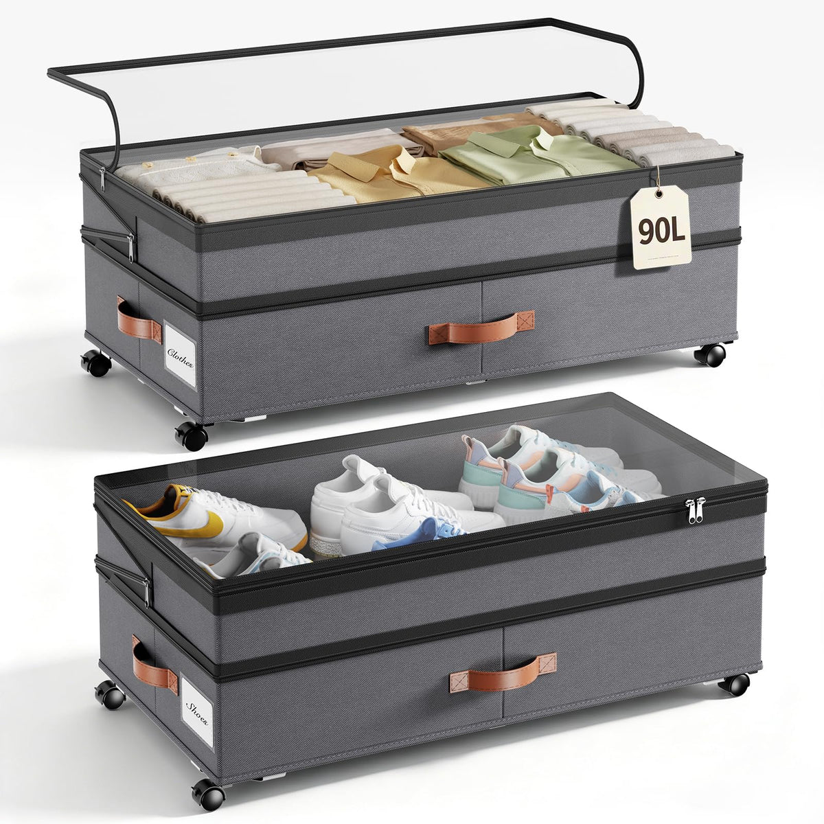 Yecaye front view showing grey two-pack and full capacity benefit