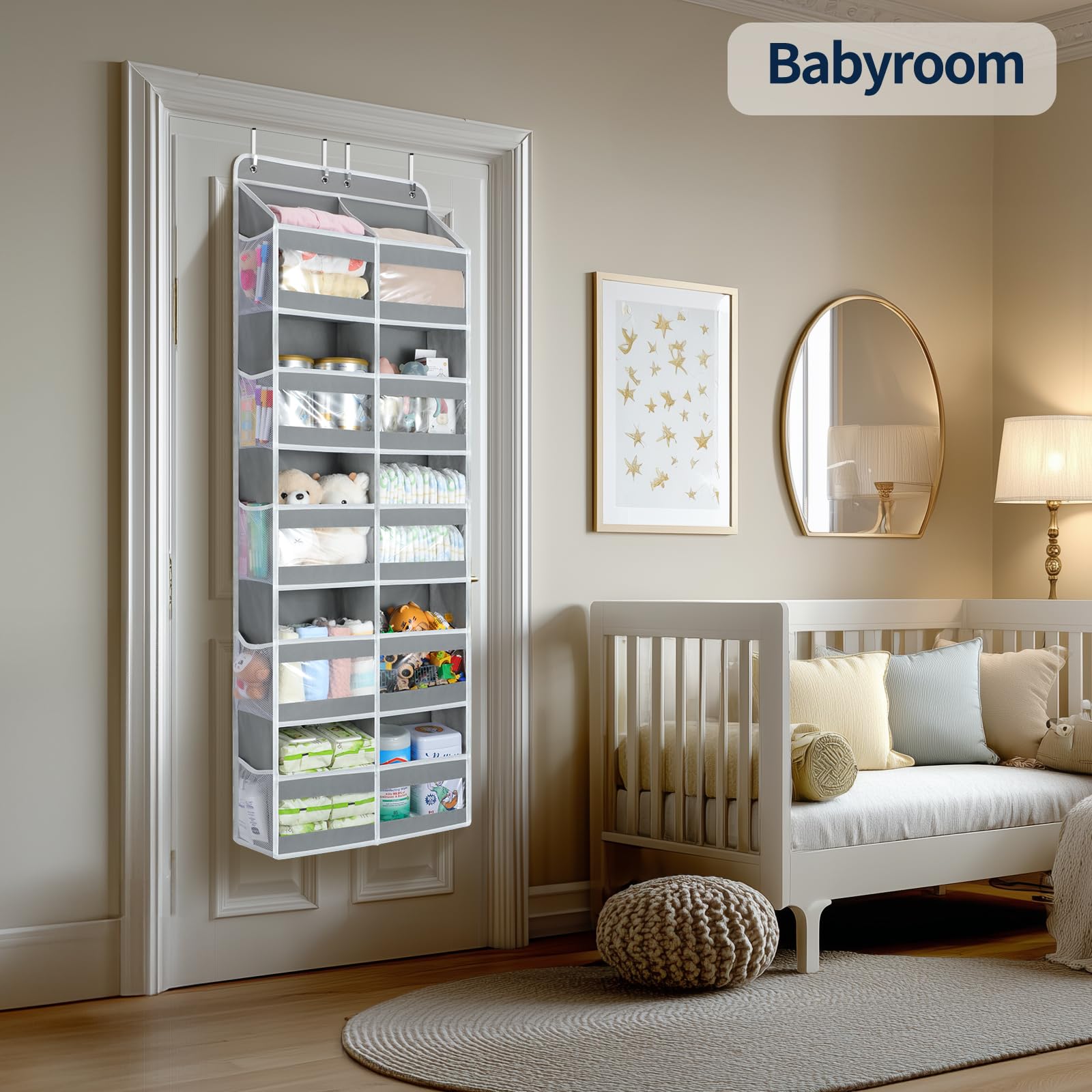 Yecaye in-use bedroom setup showing tidy clothes and accessories within reach