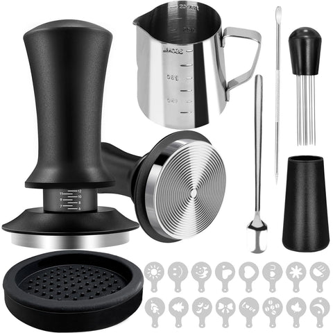 Yeelan full espresso kit front layout showing all accessories and convenience