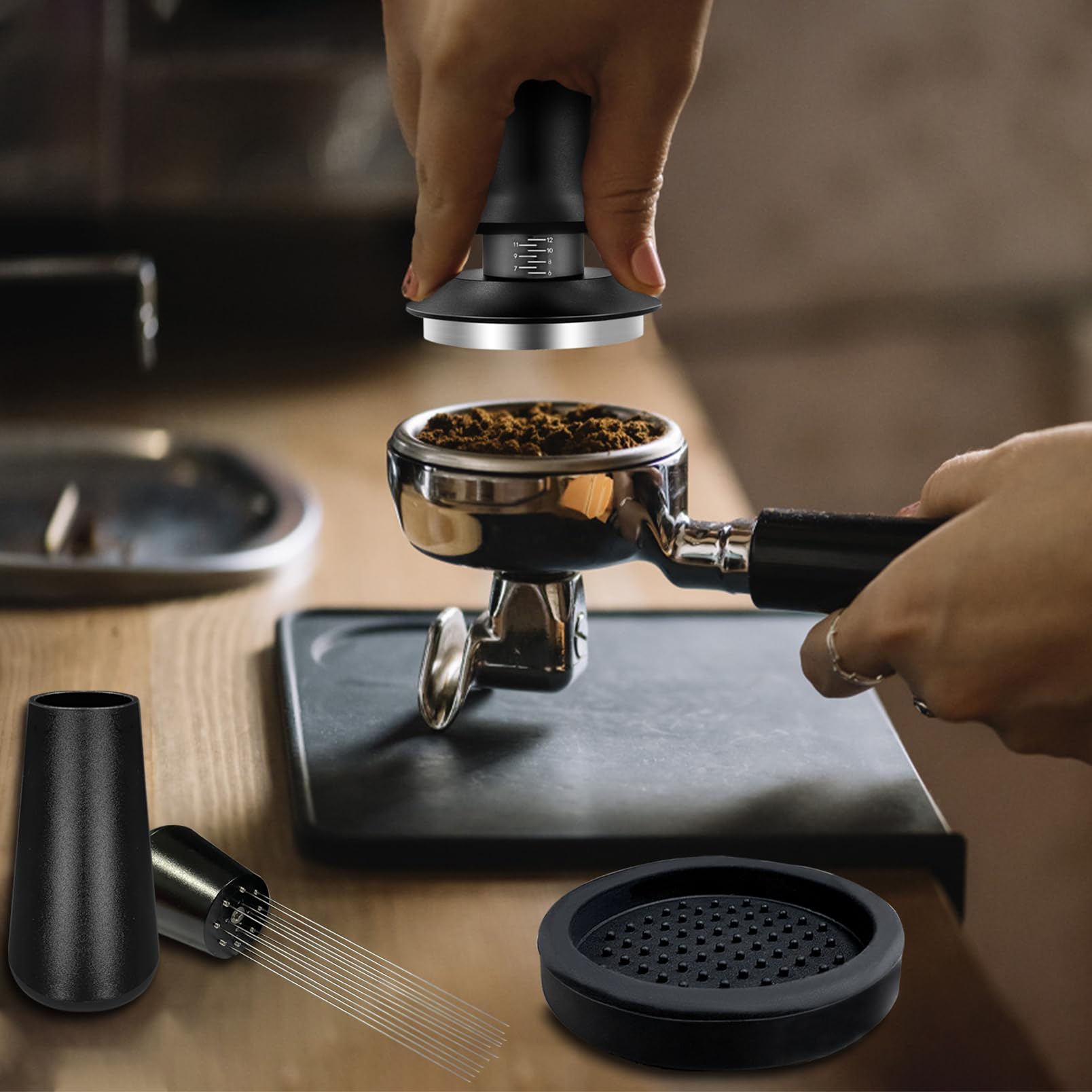 Yeelan lifestyle image pouring espresso to show improved presentation